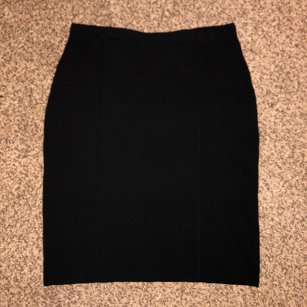 Black Calvin Klein Womens Mid Length Skirt
